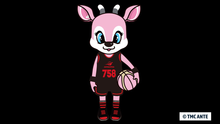 トヨタ自動車アンテロープスのマスコットキャラクター：アンテちゃん