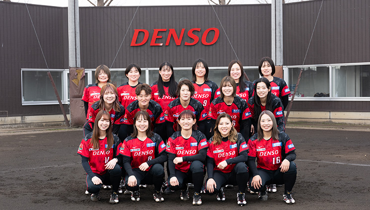 デンソーブライトペガサスの選手集合写真