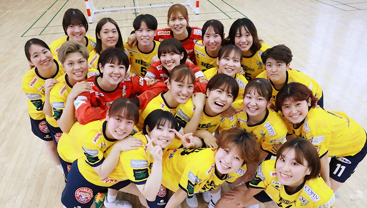 HC名古屋の選手集合写真