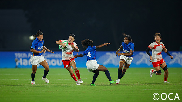 ラグビーの競技風景