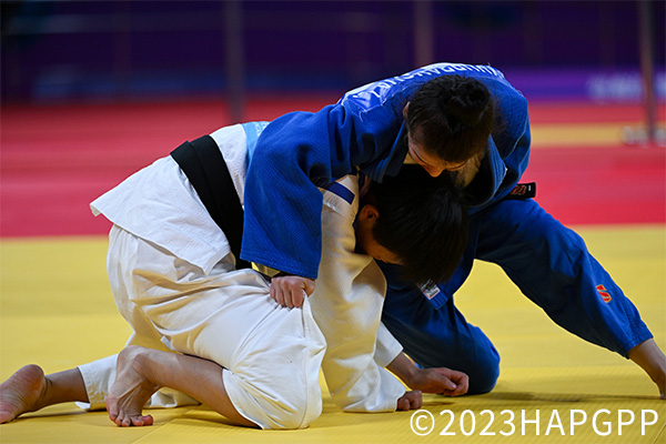 パラ柔道の競技風景