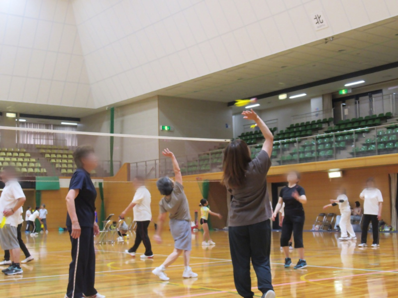 レクリエーションインディアカをする様子