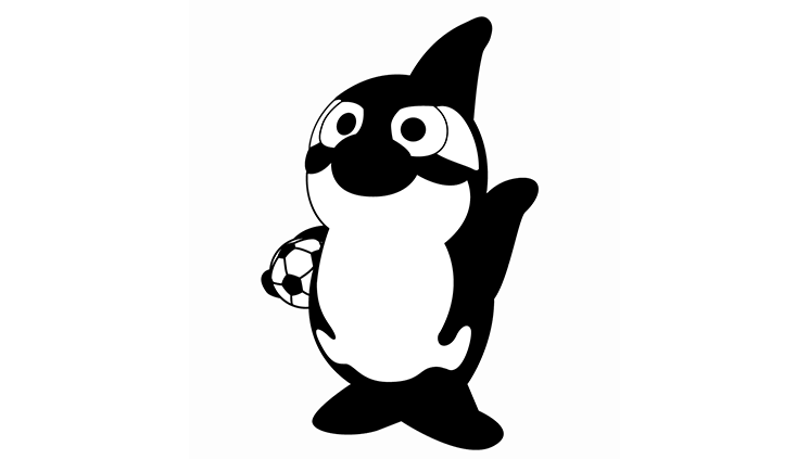 名古屋グランパスのマスコットキャラクター：グランパスくん