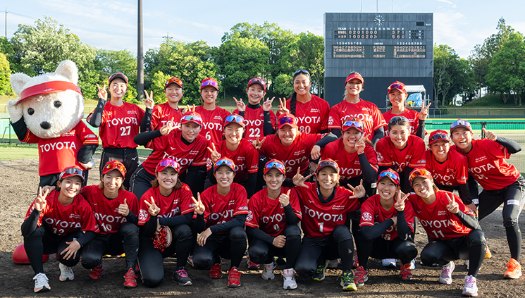 トヨタレッドテリアーズの集合写真