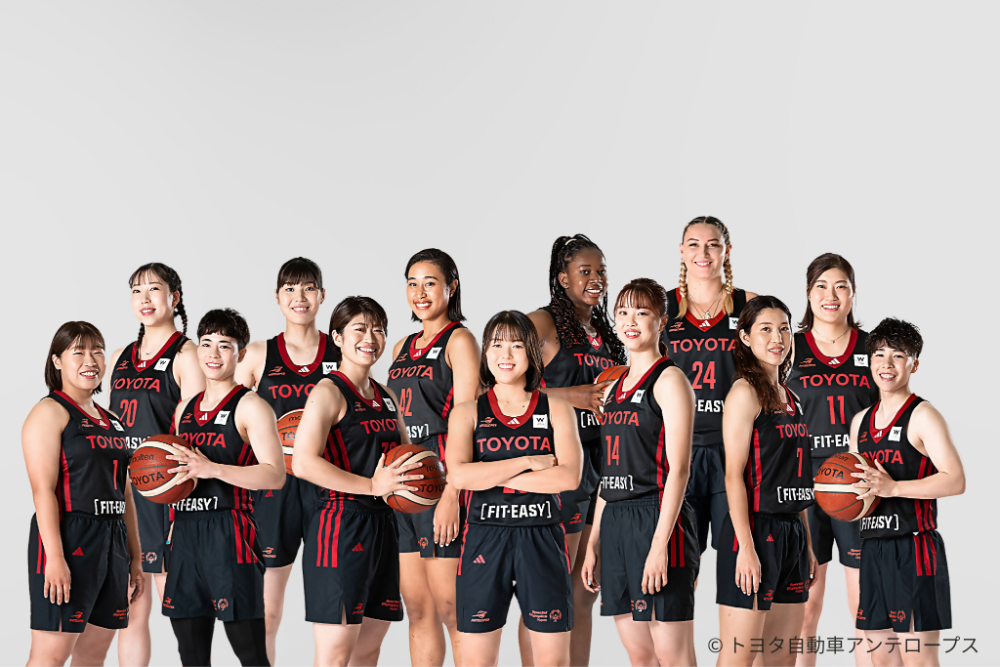 トヨタ自動車アンテロープスの選手集合写真